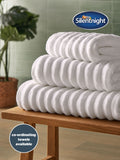 Silentnight white ribbed cotton bath mat 50x80cm - British product