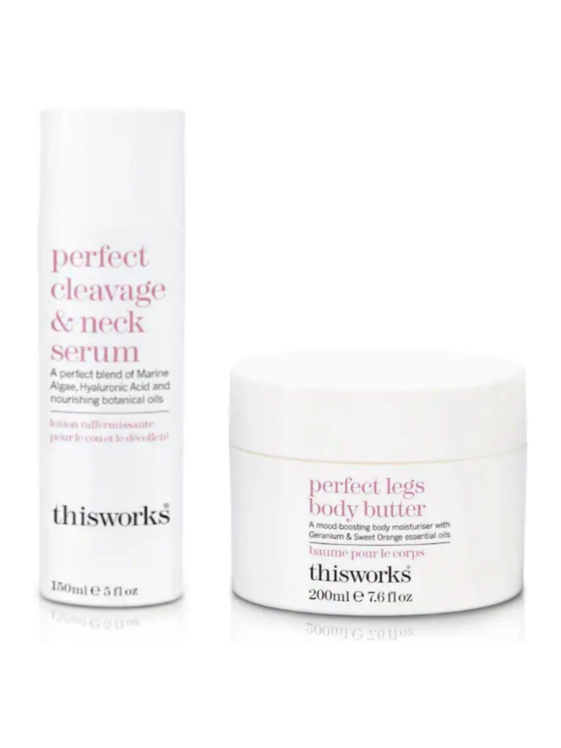 This Works Perfect Cleavage & Neck Serum 150ml & Body Butter 200ml Gift Set (Worth £68)