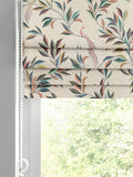Sophie Allport ornamental peacock roman blind natural cotton - British product