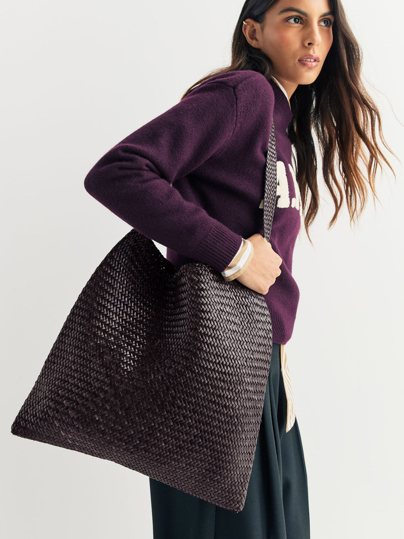 Dragon Diffusion Ars tote bag woven leather (British brand)