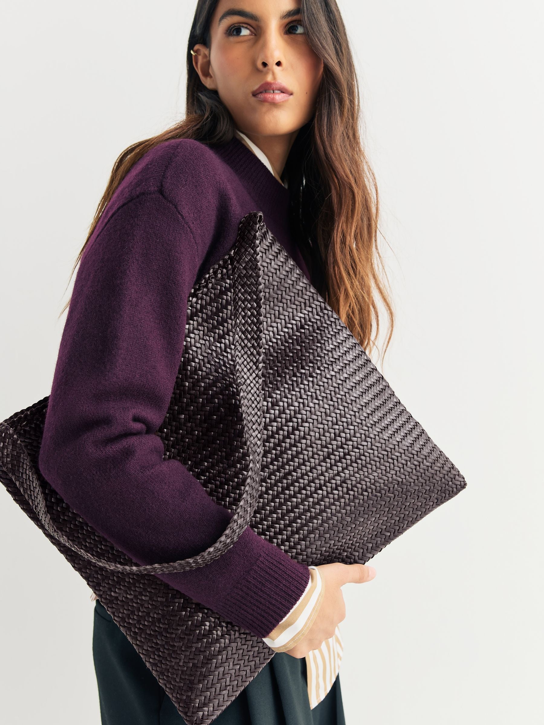 Dragon Diffusion Ars tote bag woven leather (British brand)