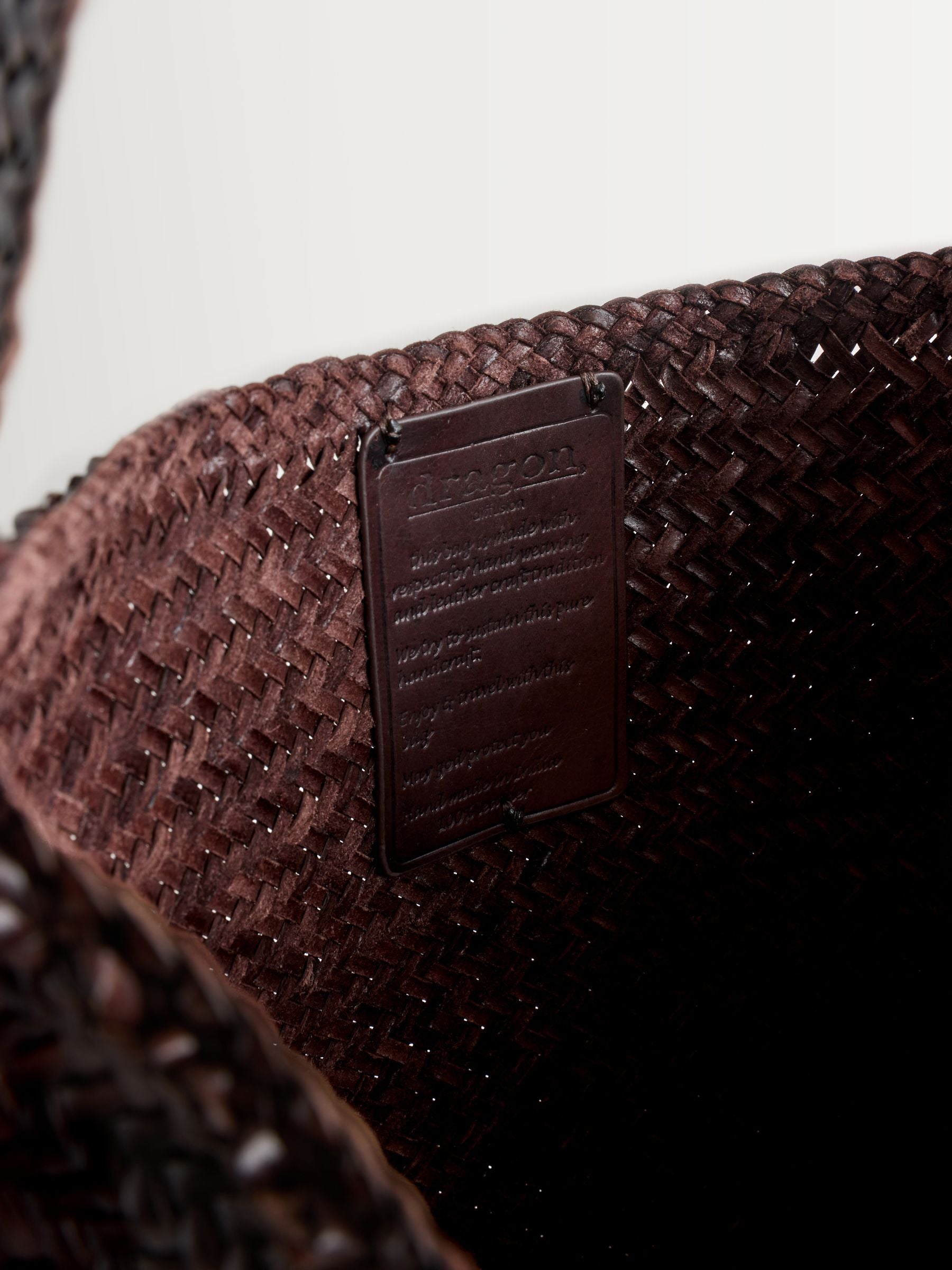 Dragon Diffusion Ars tote bag woven leather (British brand)