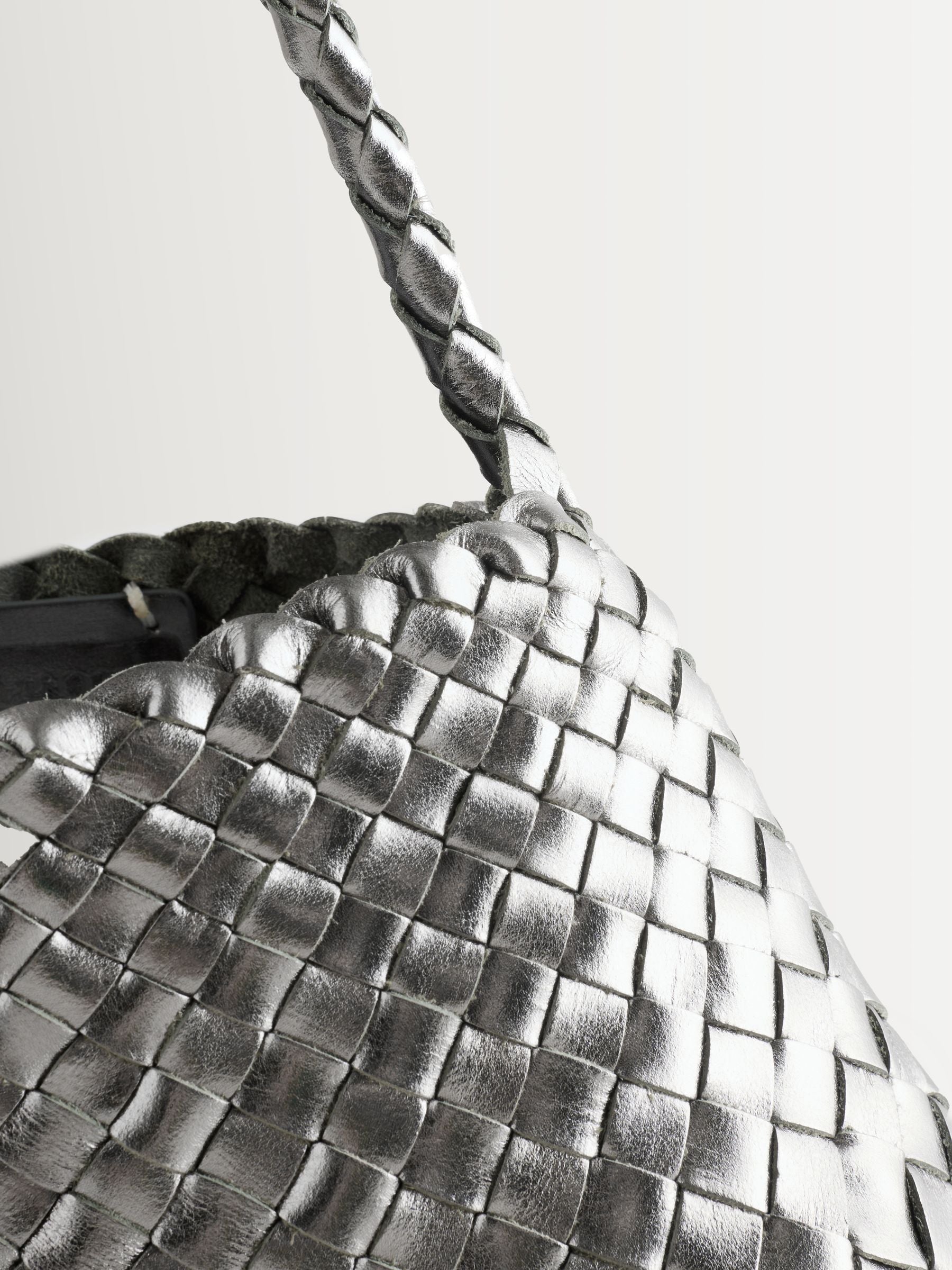 Dragon Diffusion Rosanna Mini Bag Covert Foil Silver - British product