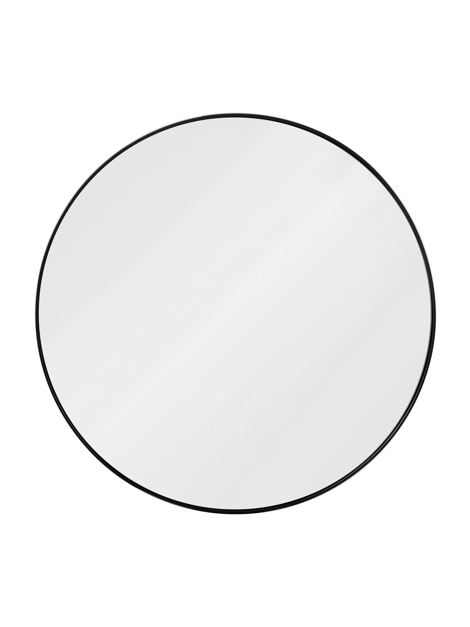 Garden Trading Black Cherington round wall mirror 45cm diameter, UK version
