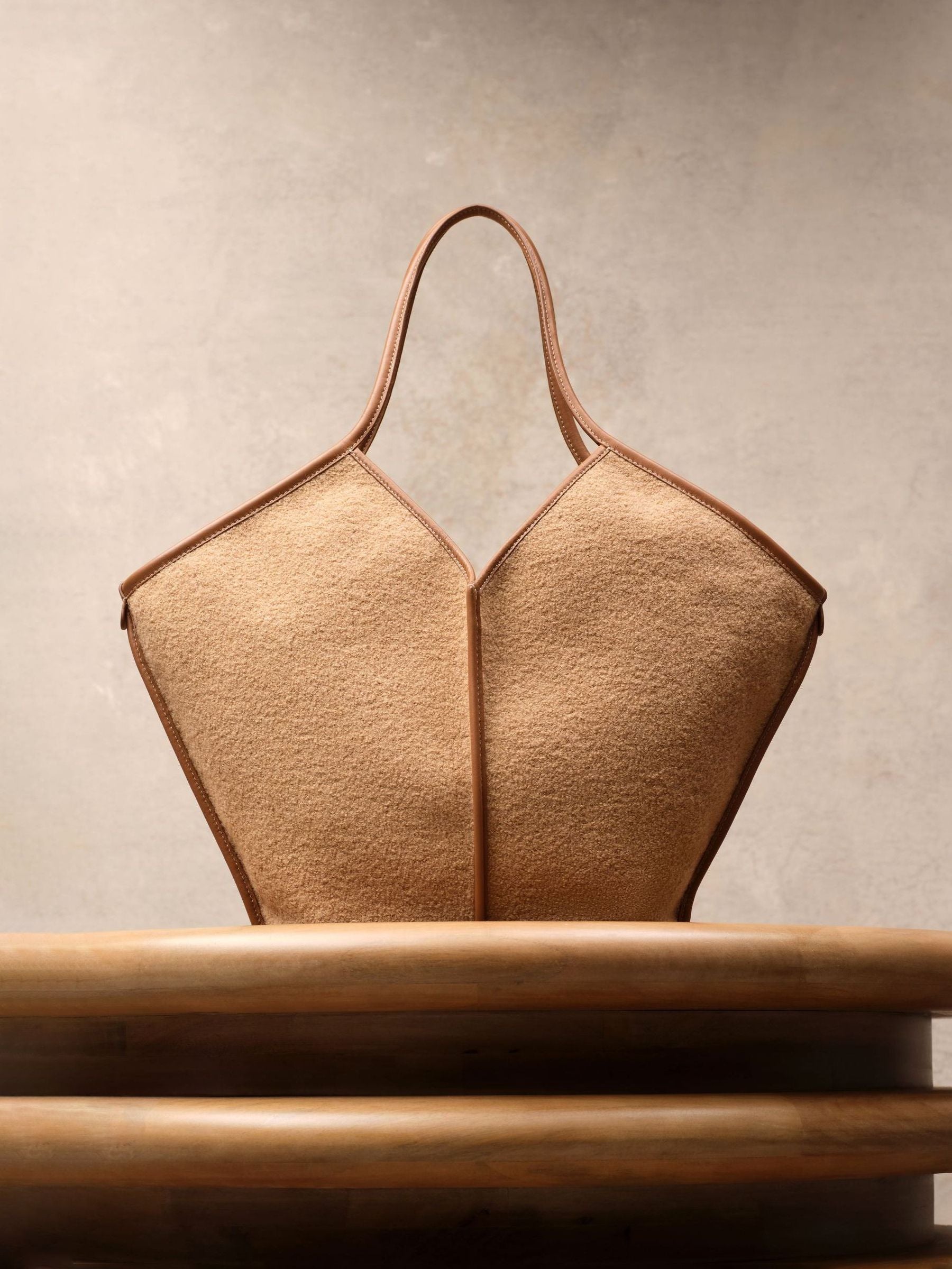 Hereu Studio brown wool tote bag, UK version