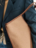 Hereu Studio brown wool tote bag, UK version