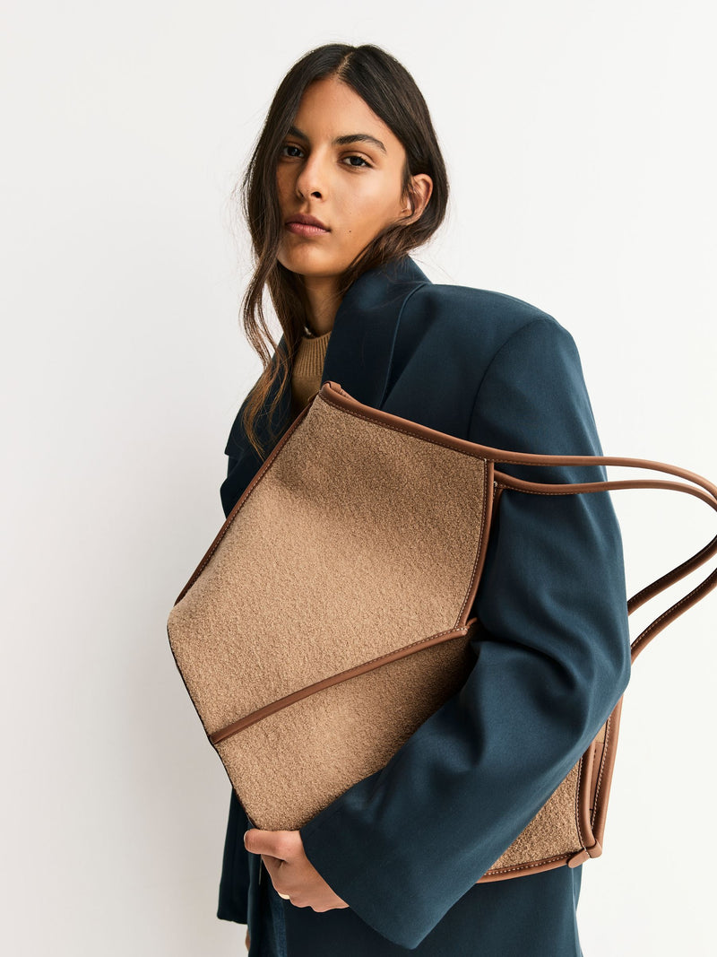 Hereu Studio brown wool tote bag, UK version