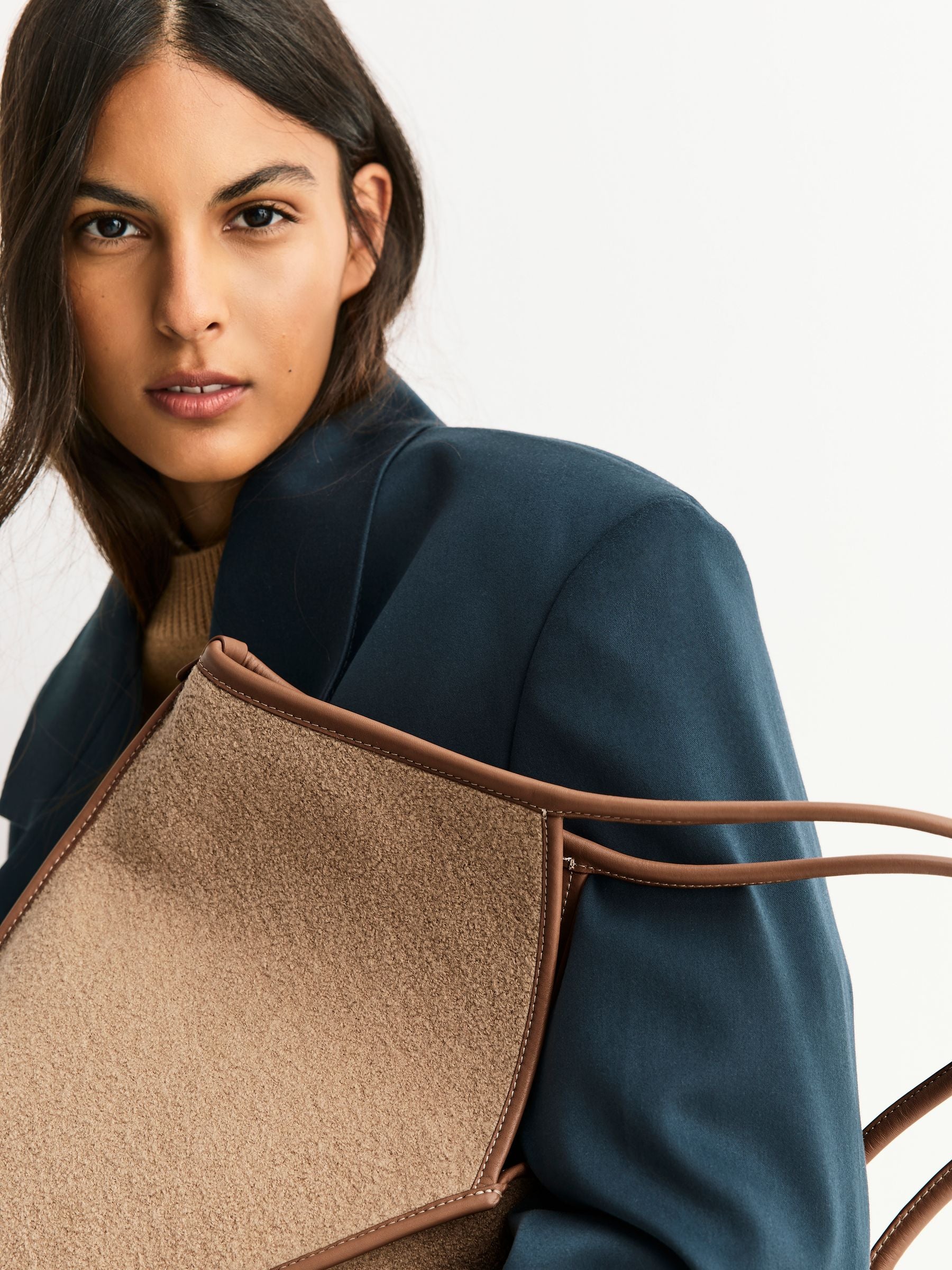 Hereu Studio brown wool tote bag, UK version