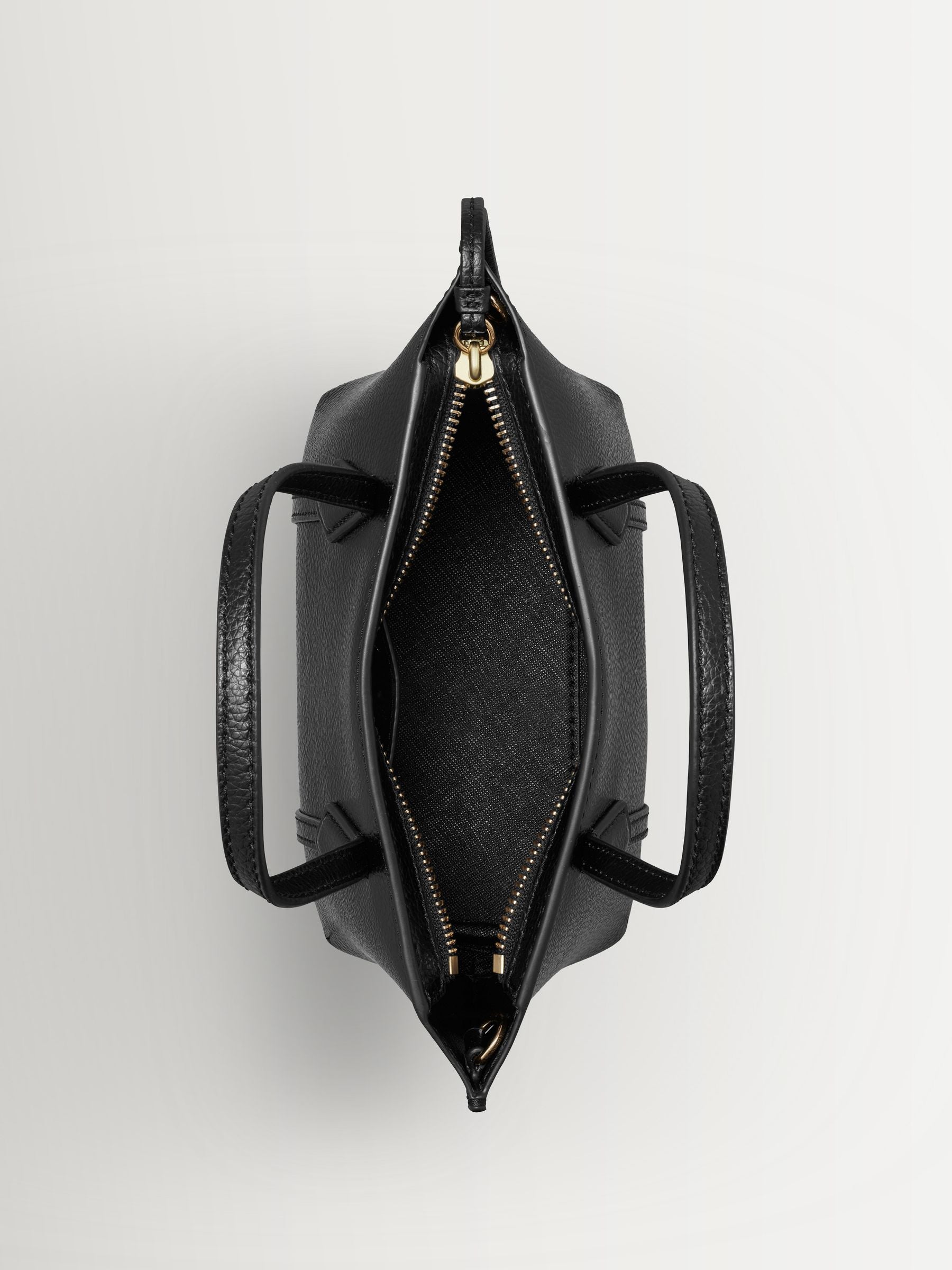 Tory Burch Perry Mini Tote black leather, imported from the UK