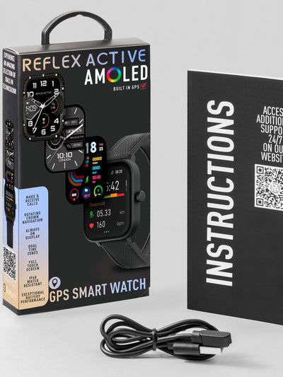 Next Reflex Active Svart Serie 44 GPS Sports Smartklokke - Kjøp online hos McGrocer