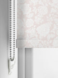 Shabby Chic Dusky Pink Stipple blackout roller blind (British brand)