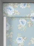 Shabby Chic blue royal bouquet blackout roller blind, imported from the UK