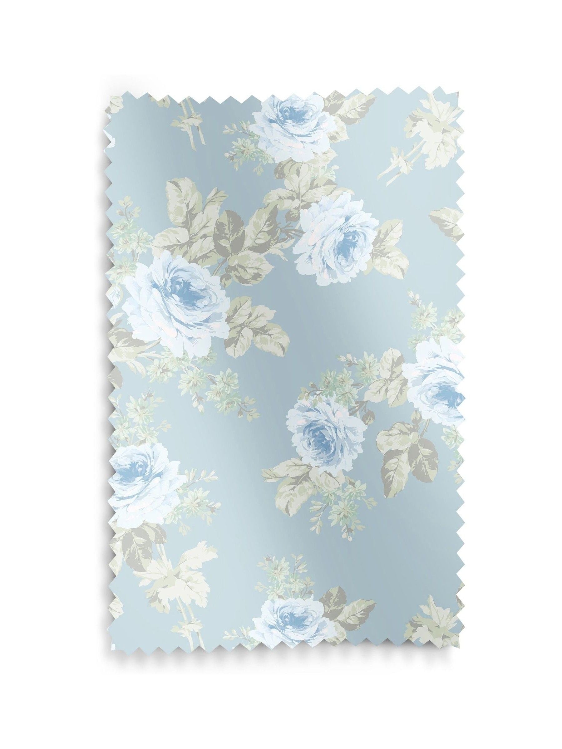 Shabby Chic blue royal bouquet blackout roller blind, imported from the UK