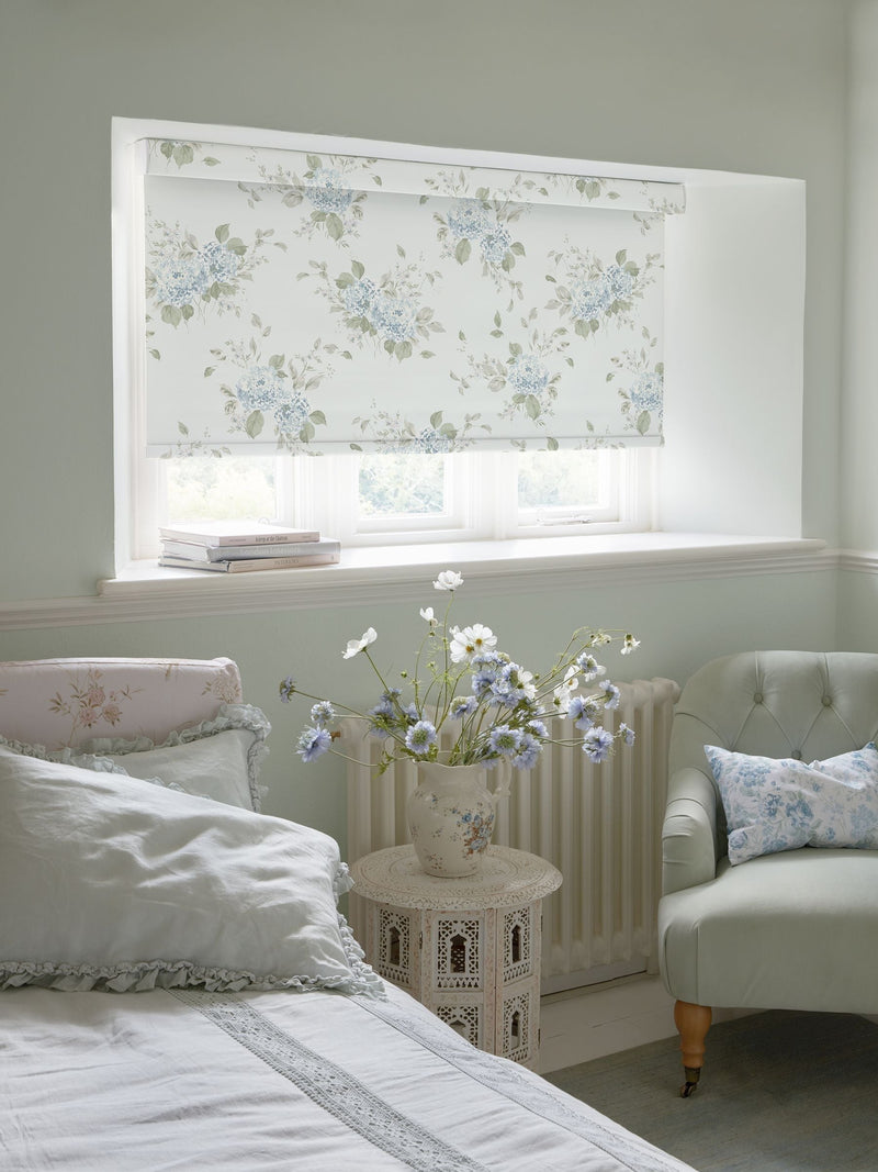 Shabby Chic Rachel Ashwell duck egg blue blackout roller blind (British brand)