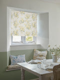Shabby Chic yellow rose chintz roman blind, imported from the UK