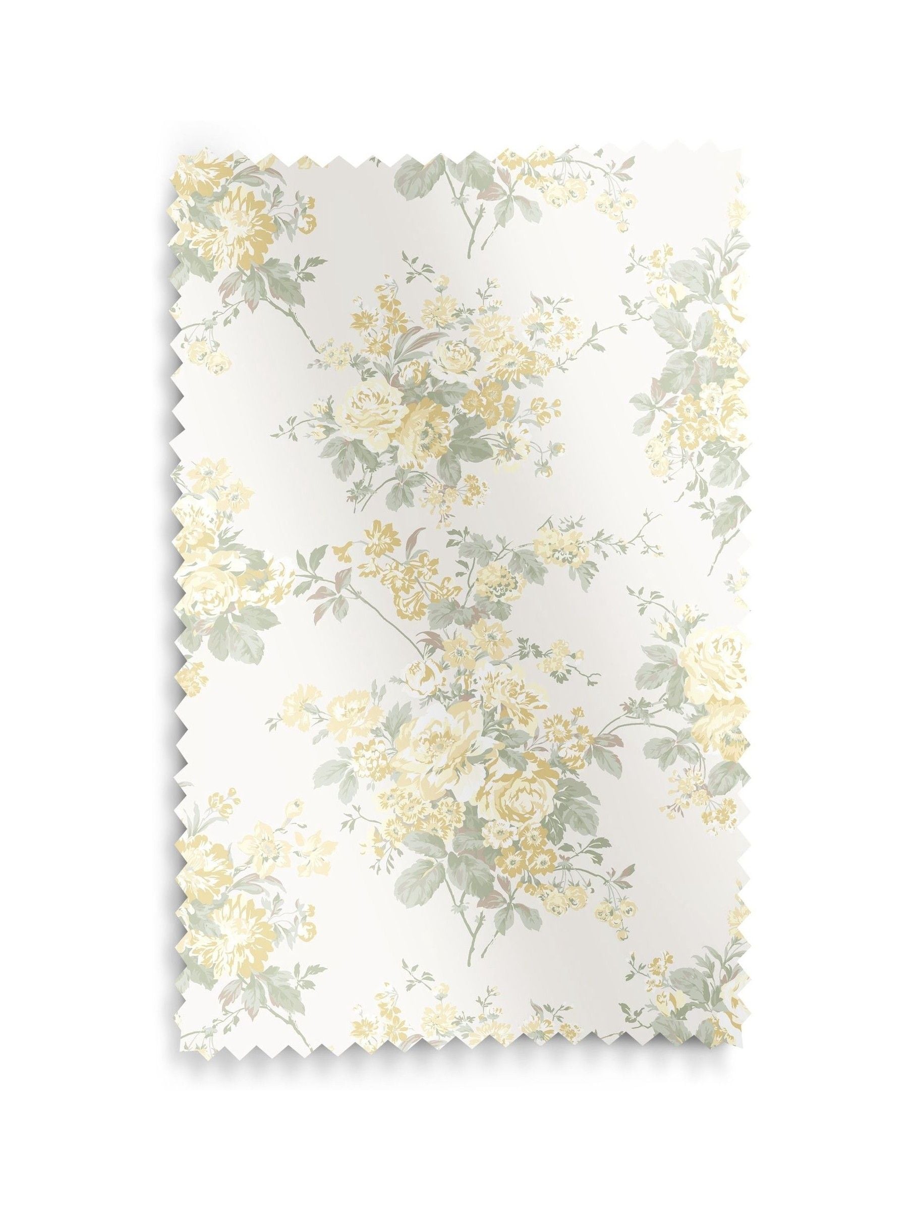 Shabby Chic yellow rose chintz roman blind, imported from the UK