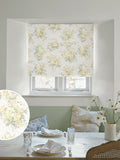 Shabby Chic yellow rose chintz roman blind, imported from the UK