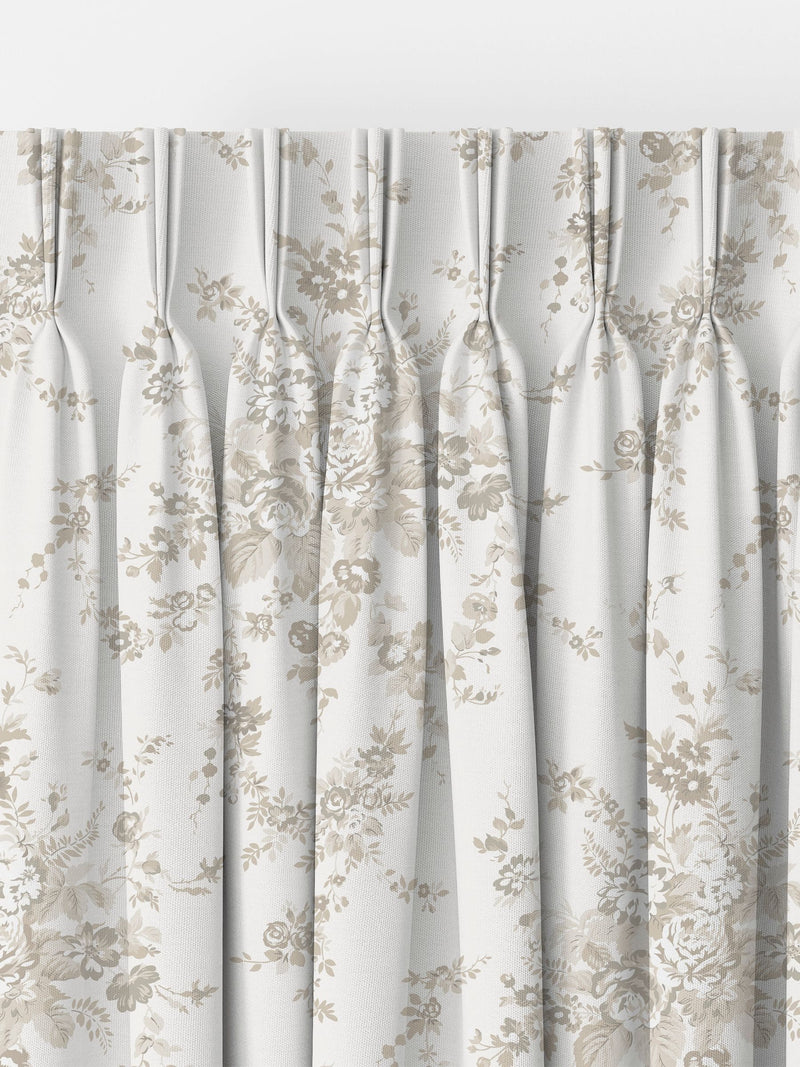 Shabby Chic garden floral made to measure curtains, UK version