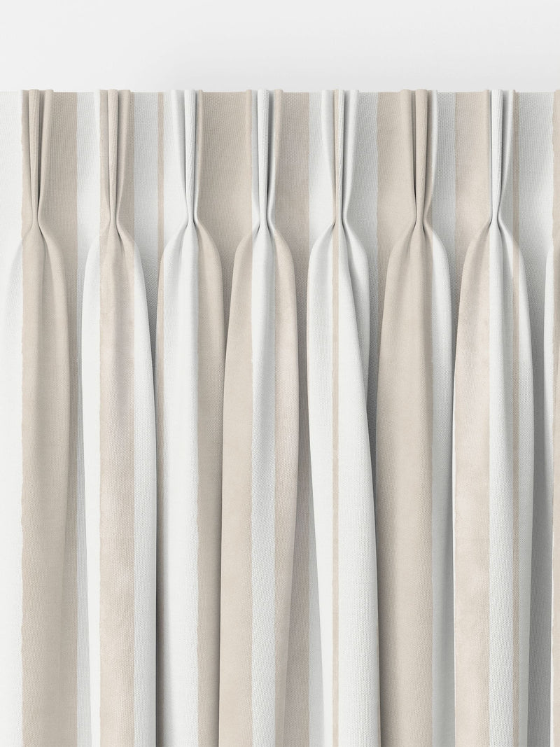 Shabby Chic Natural Watercolour Stripe curtains - British product