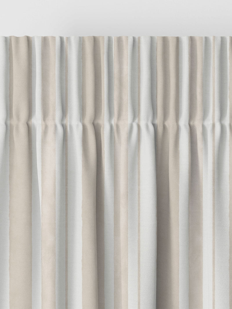Shabby Chic Natural Watercolour Stripe curtains - British product