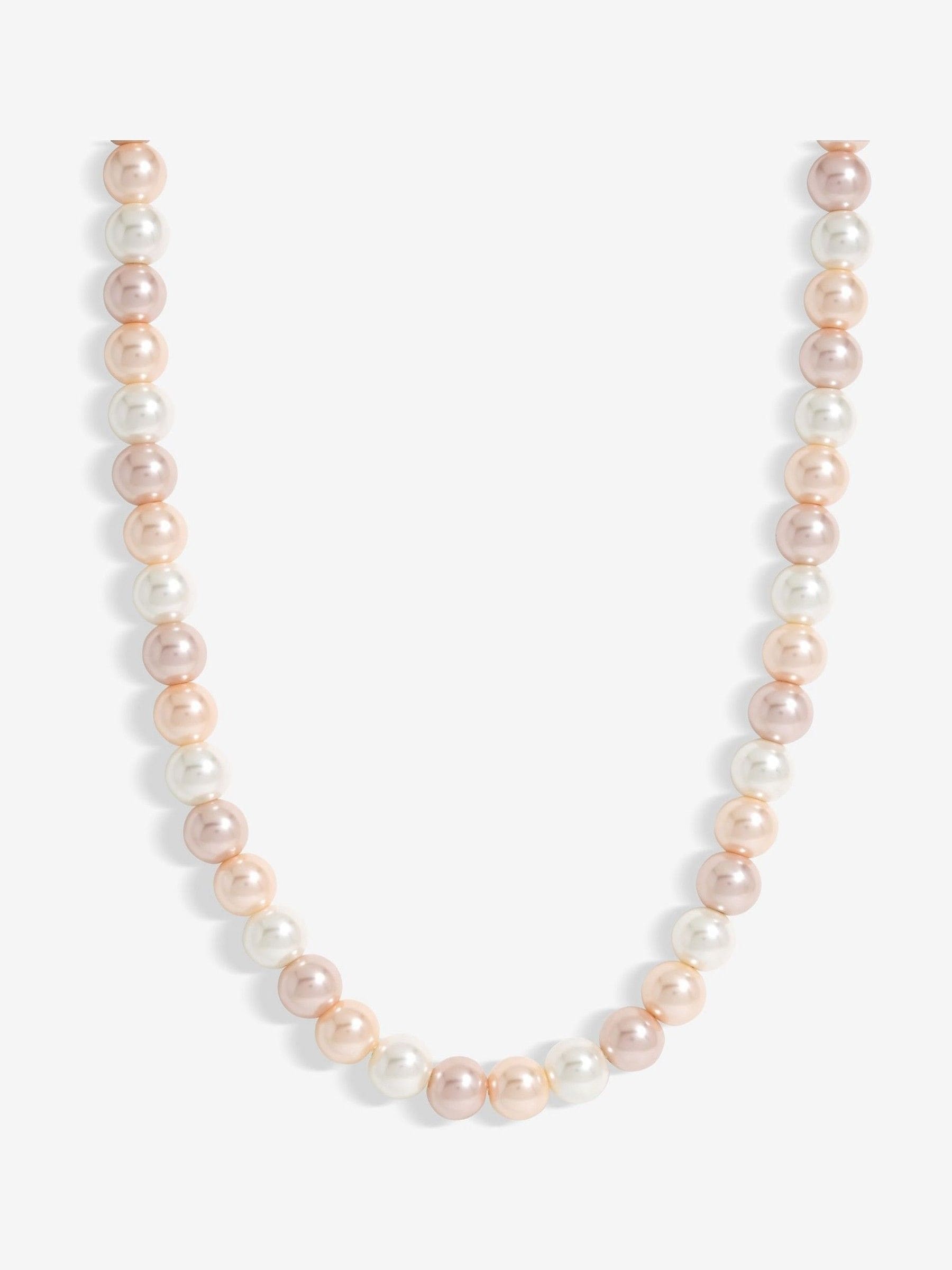 Pink Pearl Necklace with Lobster Clasp, 406.4mm Length, 8mm Width