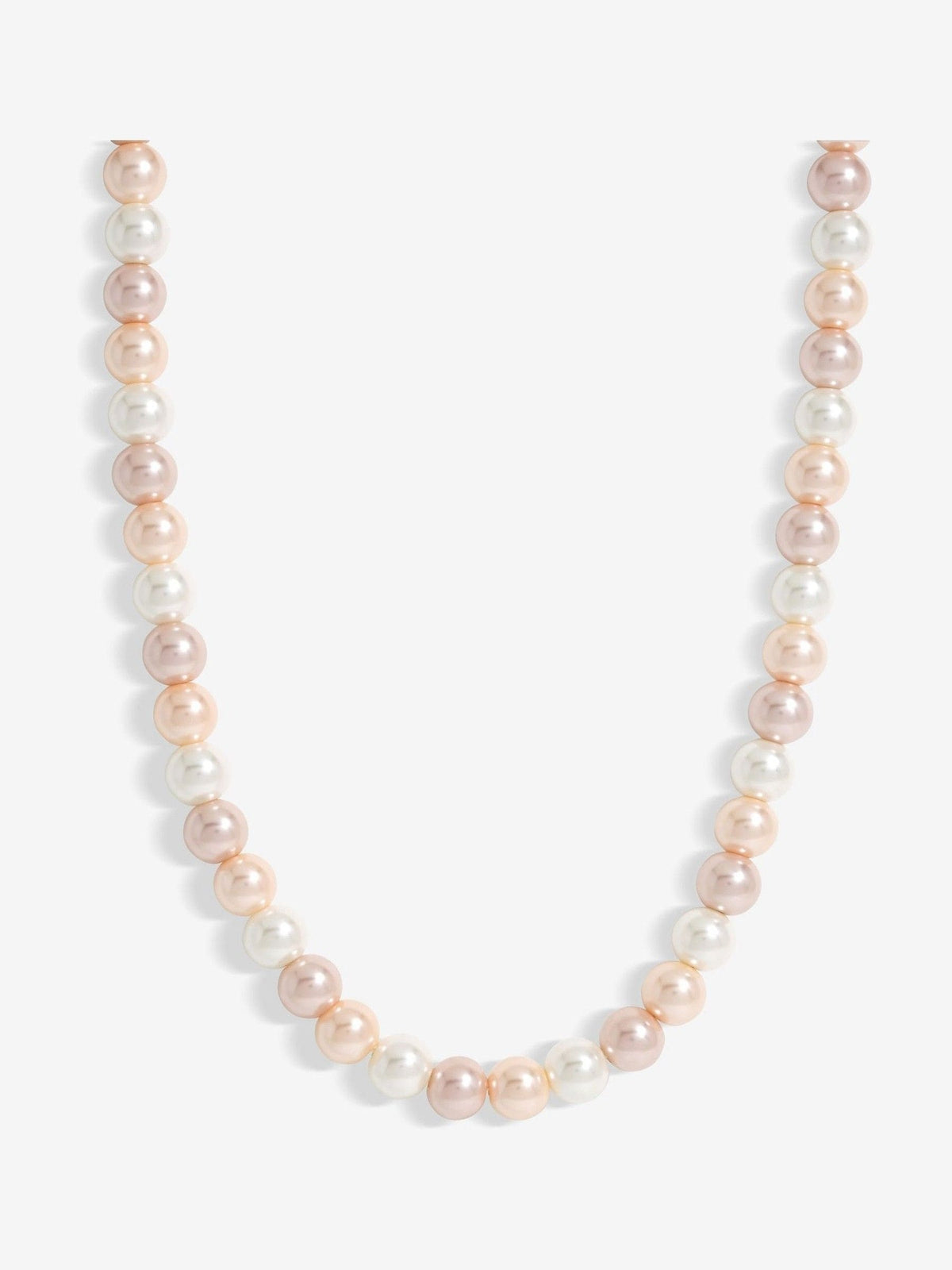 Pink Pearl Necklace with Lobster Clasp, 406.4mm Length, 8mm Width