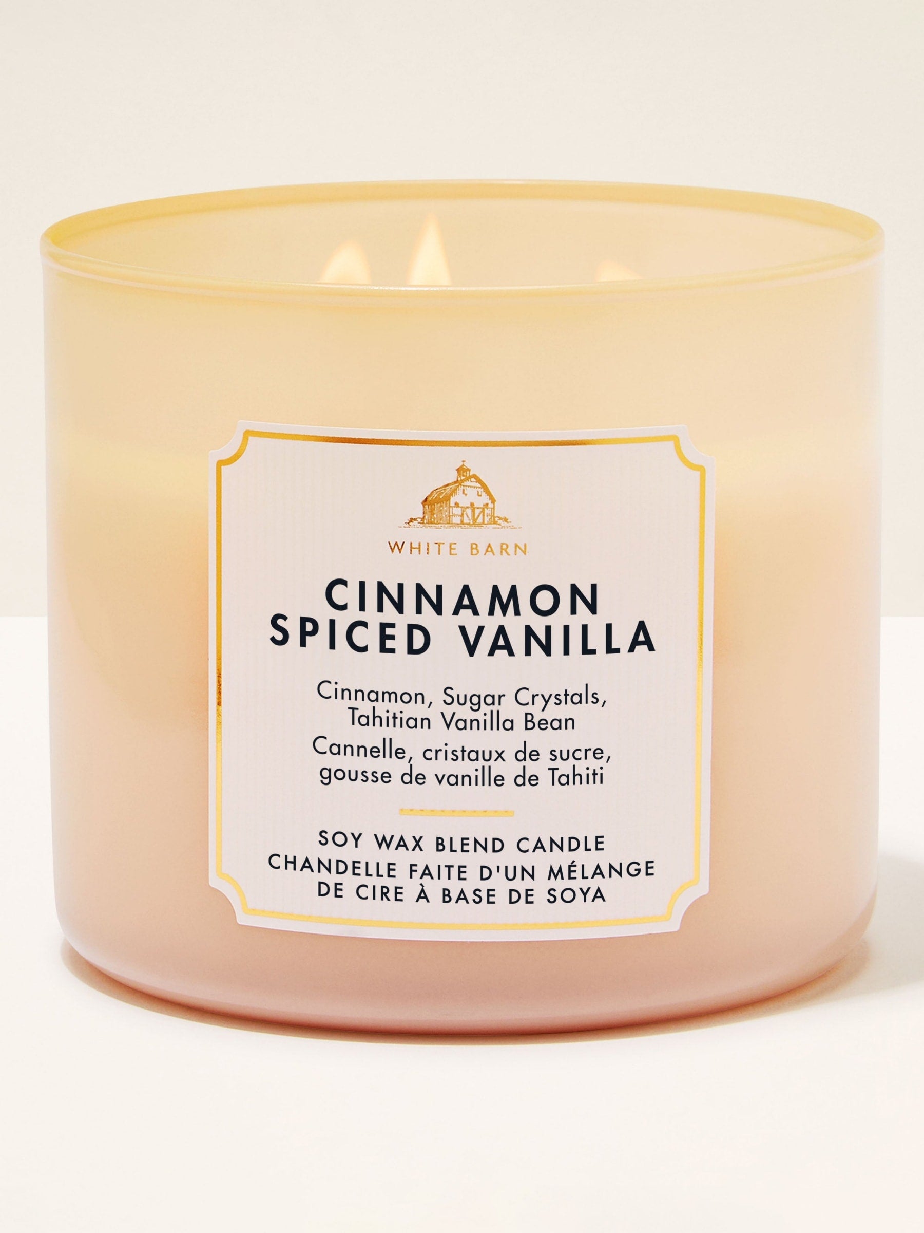Bath & Body Works Cinnamon Spiced Vanilla 3 Wick Candle 411g