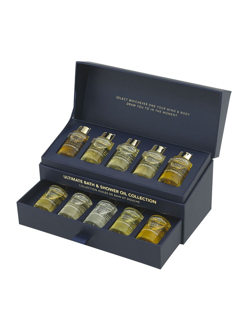 Ten Aromatherapy Bath and Shower Oil Gift Set Collection