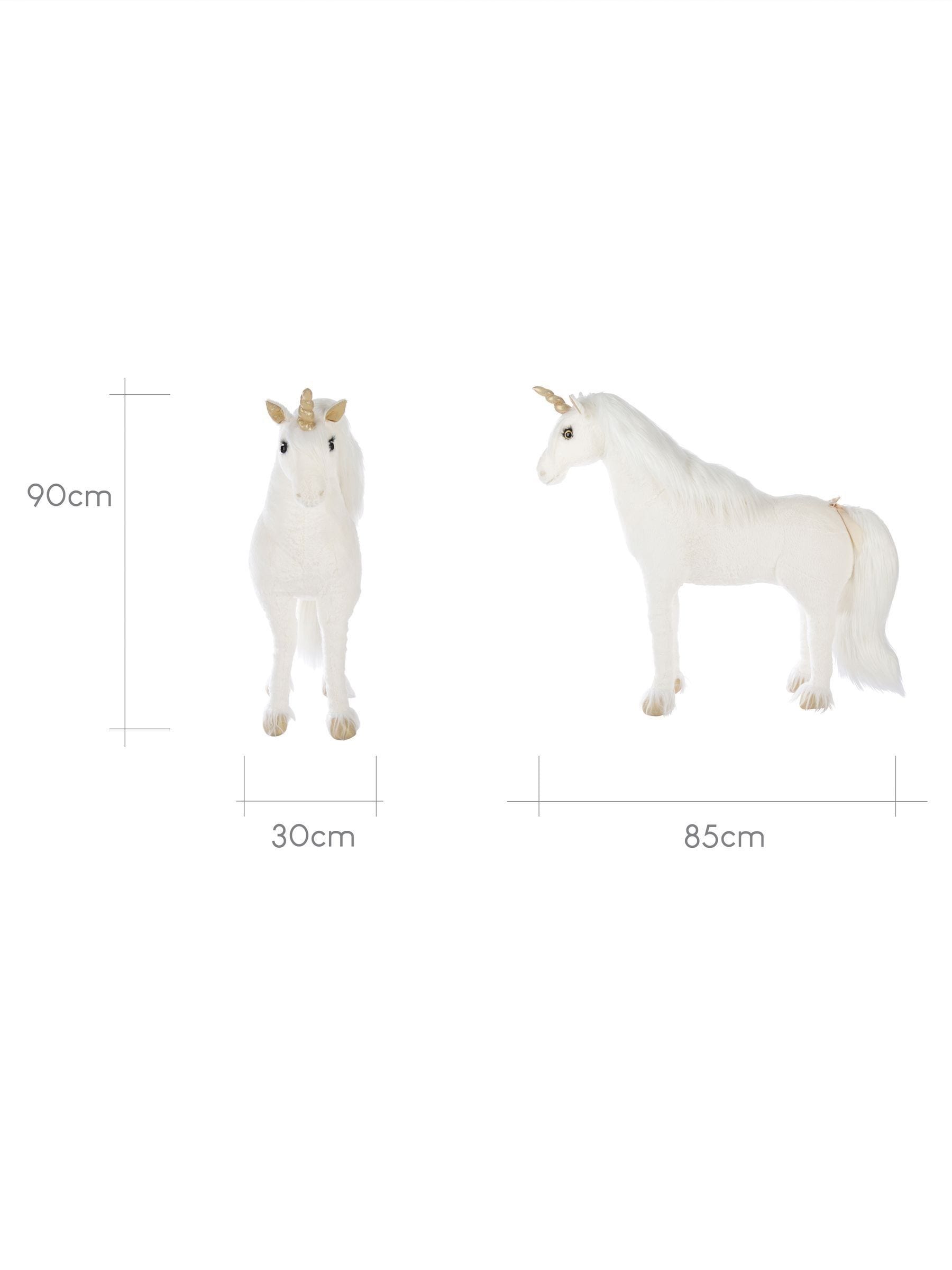 Cuddleco gold dust standing unicorn stuffed animal 90cm - British product
