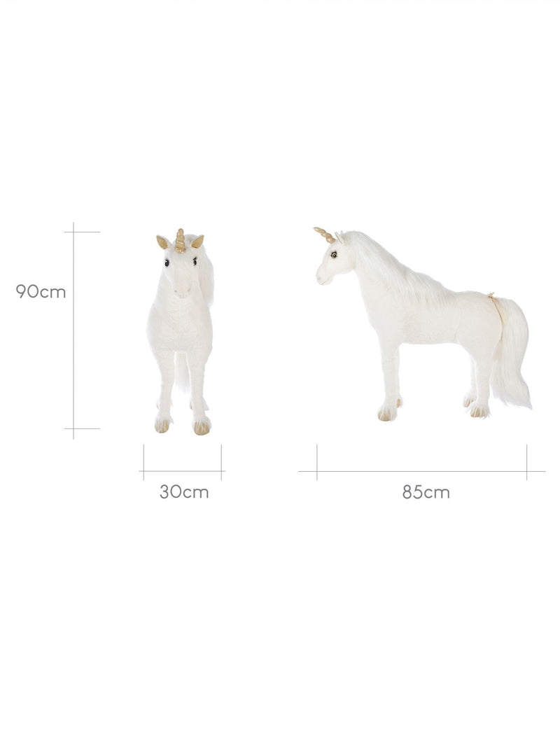 Cuddleco gold dust standing unicorn stuffed animal 90cm - British product