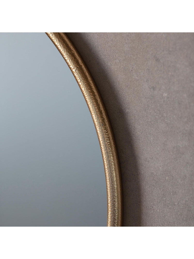 Gallery Home Gold Baystone round mirror 70cm (British brand)