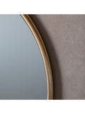 Gallery Home Gold Baystone round mirror 70cm (British brand)