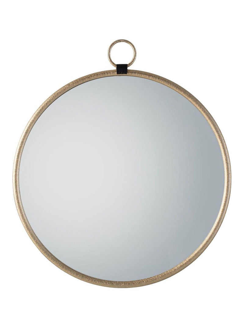 Gallery Home Gold Baystone round mirror 70cm (British brand)