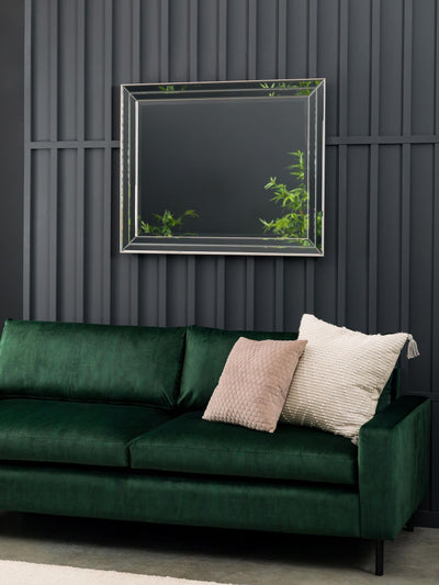 Next Gallery Home Champagne Roslyn Wall Mirror 100cm x 80cm- Buy online at McGrocer