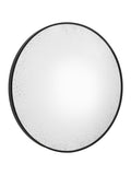 Gallery Home black convex mirror 80cm (British brand)