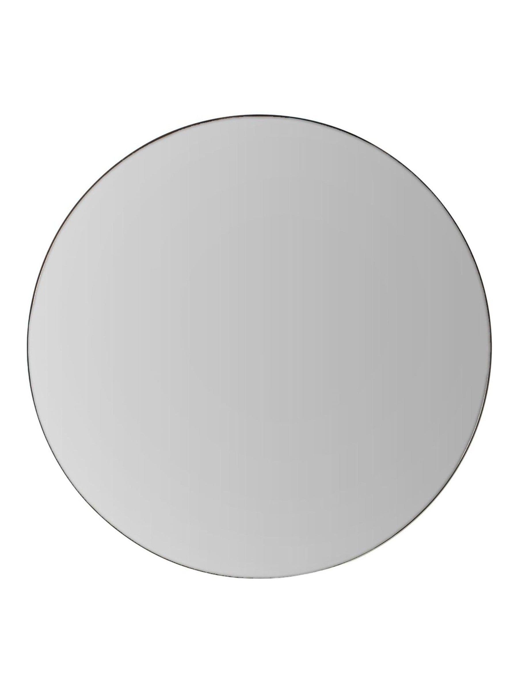 Gallery Home black Haylock round mirror 100cm, UK version