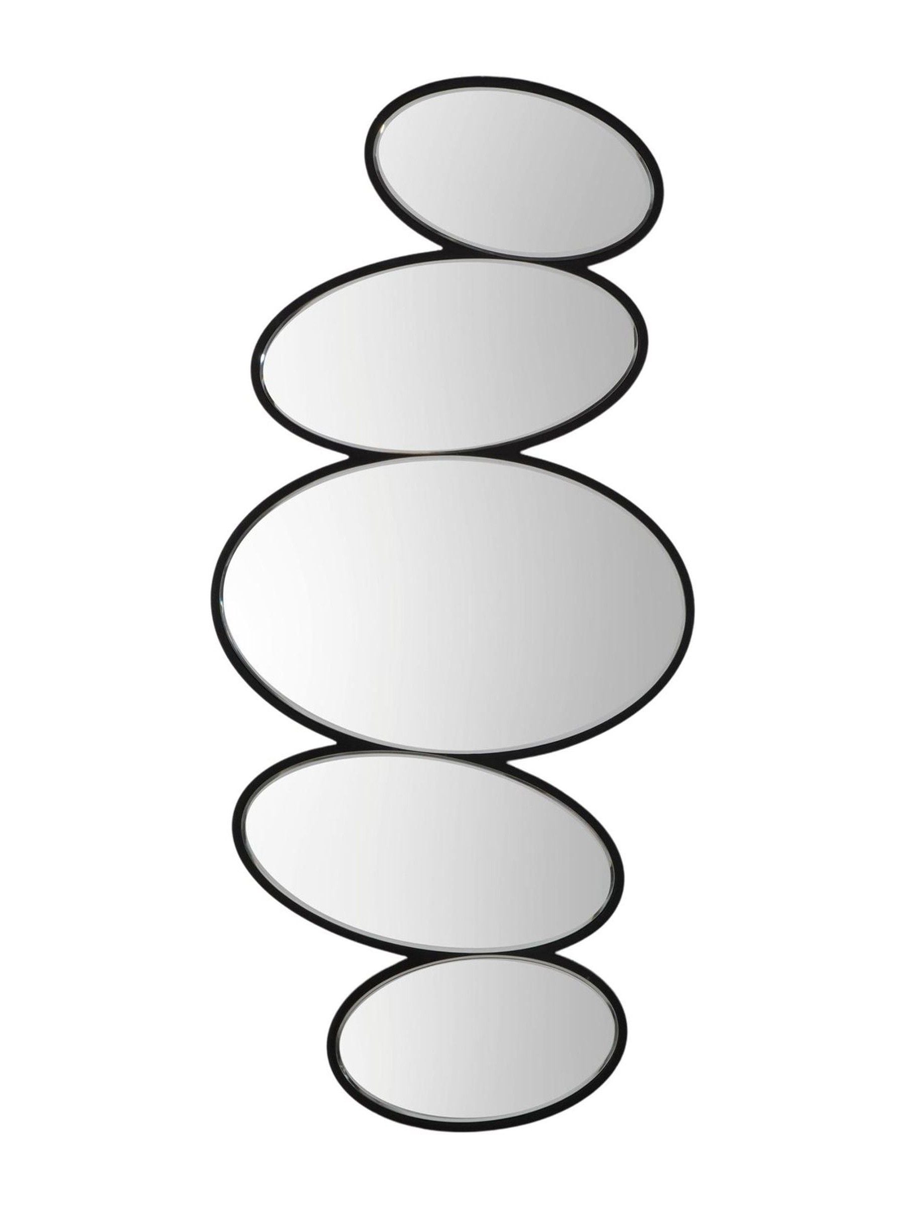 Gallery Home Black Andersson Pebble Stack Mirror 118cm x 54cm, UK version
