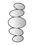 Gallery Home Black Andersson Pebble Stack Mirror 118cm x 54cm, UK version