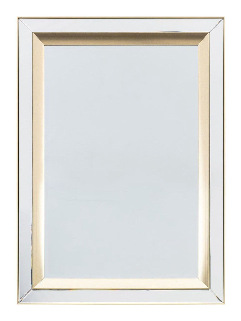 Gallery Home gold Phantine rectangle mirror wall light 109.5cm x 79cm, UK version