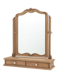 Gallery Home Dressing Table Mirror Weathered Light Wood 73cm, UK version