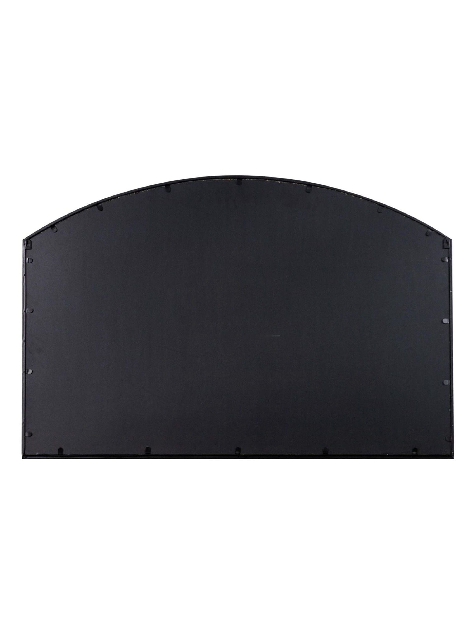 Gallery Home Black Winglow arch mirror 80cm by 120cm, UK version