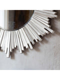 Gallery Home silver Herzston round mirror 100cm diameter, UK version