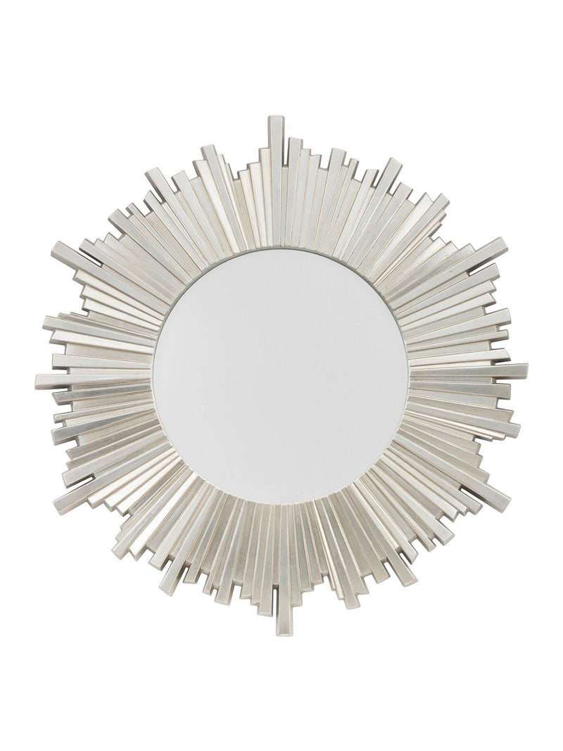 Gallery Home silver Herzston round mirror 100cm diameter, UK version