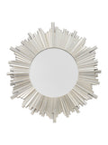 Gallery Home silver Herzston round mirror 100cm diameter, UK version