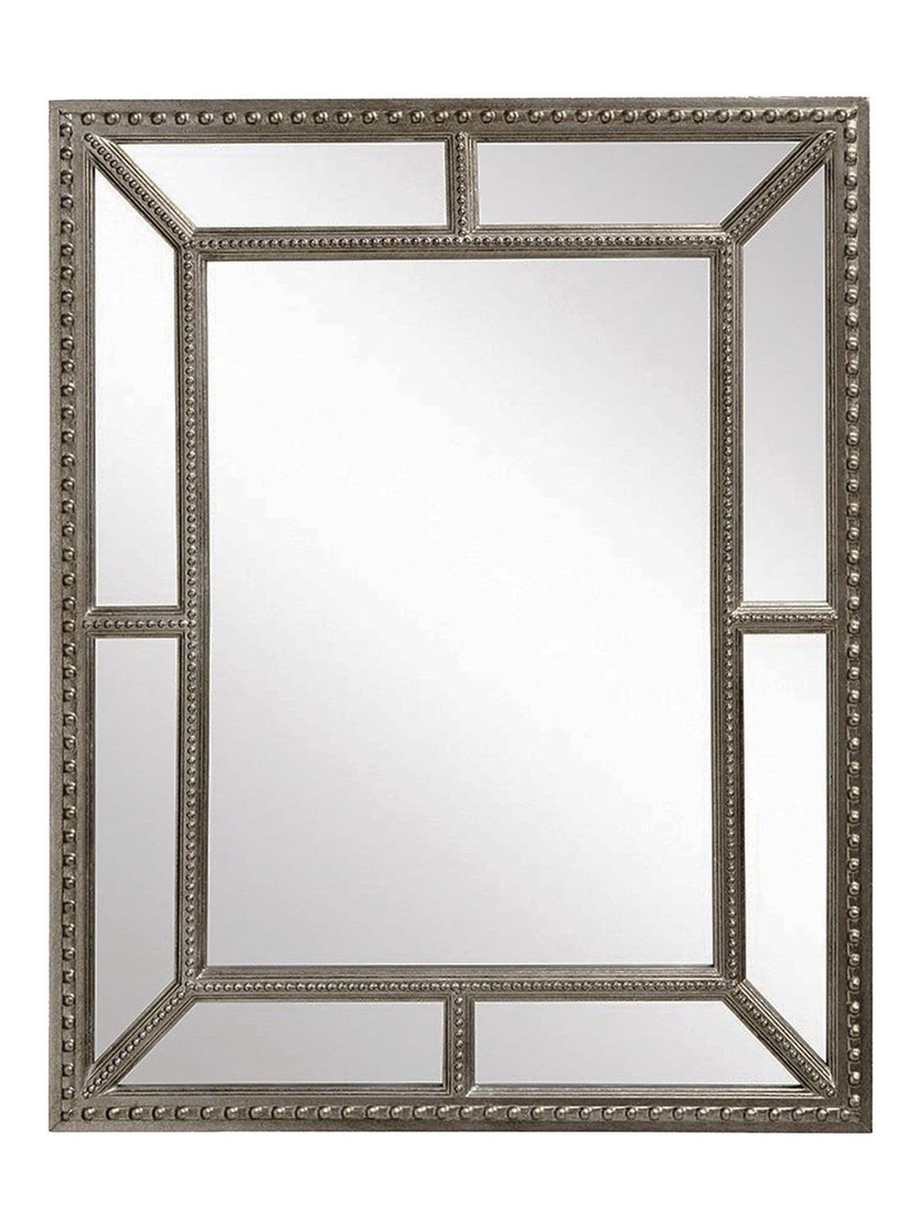 Gallery Home Silver Lawthorne wall mirror with adjustable light, UK version