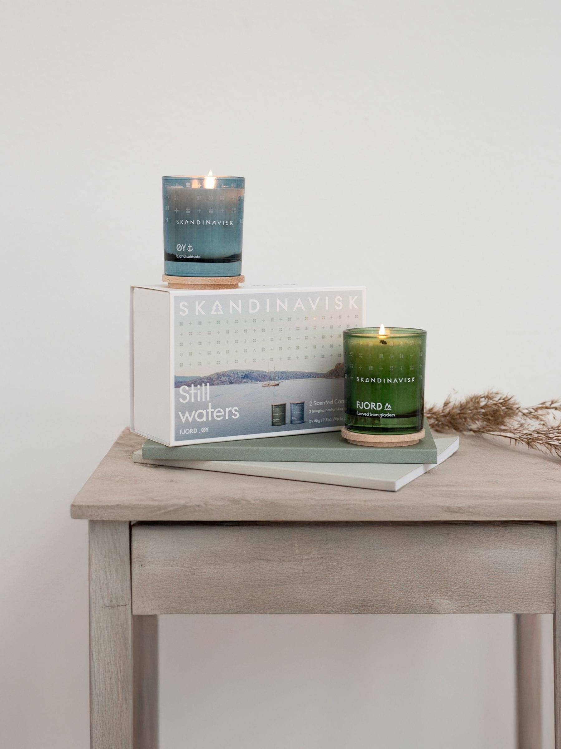 Skandinavisk Still Waters scented candle giftset 65g - British product