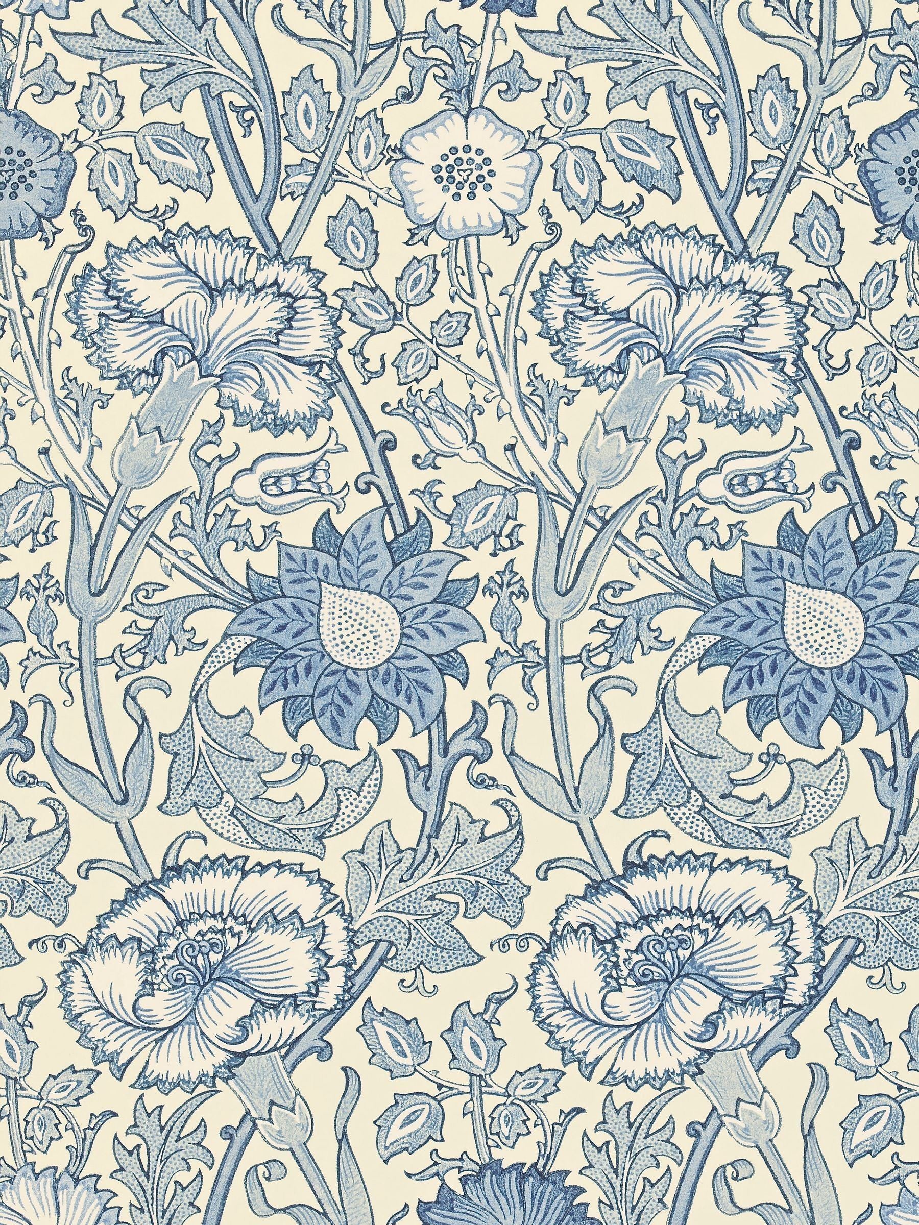 Morris & Co A4 sample wallpaper Pink Rose Indigo - British product