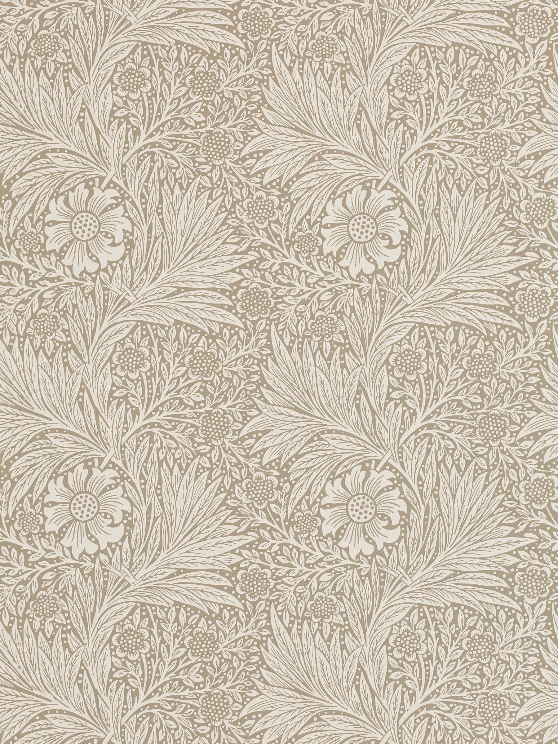Morris & Co Marigold Friends A4 wallpaper sample, UK version