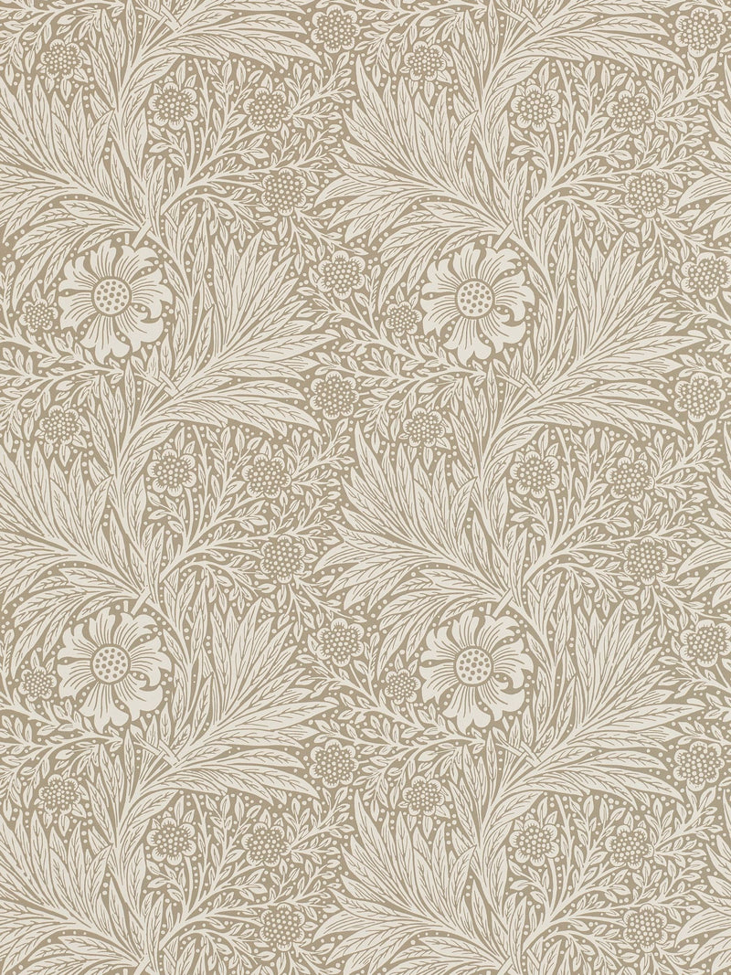 Morris & Co Marigold Friends A4 wallpaper sample, UK version