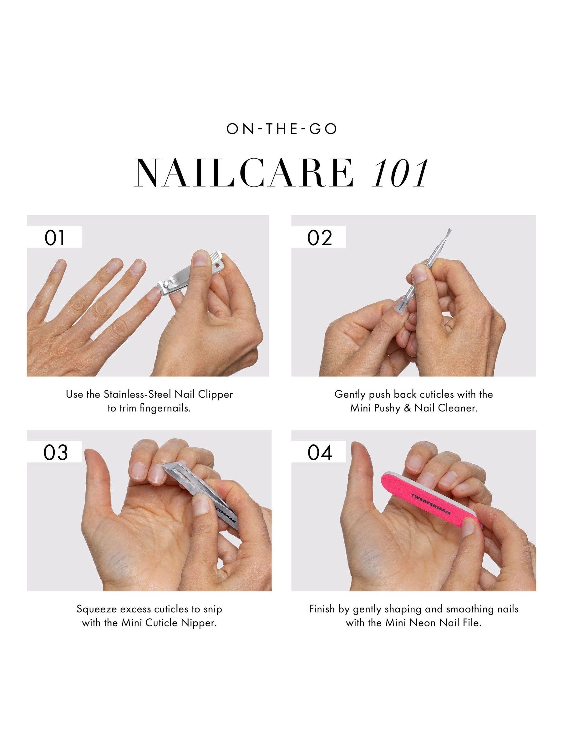 Tweezerman Mini Neon Nail Rescue Manicure Kit, UK version